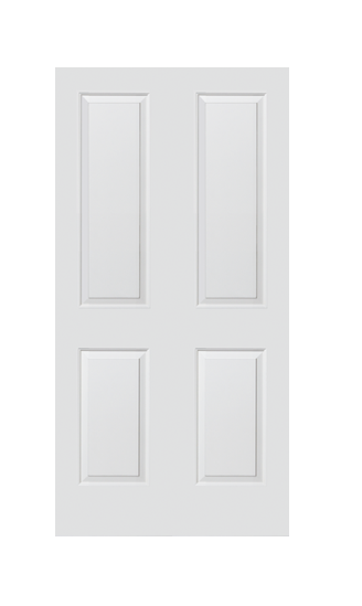 JELDWEN TWIN/DOUBLE MOLDED CARRARA 6'8 X 1-3/8 COVE AND BEAD STICKING 2 PANEL SMOOTH SURFACE HOLLOW/SOLID INTERIOR PREHUNG DOOR